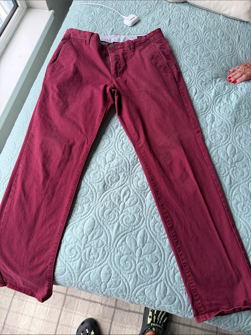 Bonobos Men's Burgundy Chinos